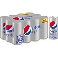 Los mejores  - Pepsi Light 330ml - Refresco de Cola Sin Calorías- Pack de 12